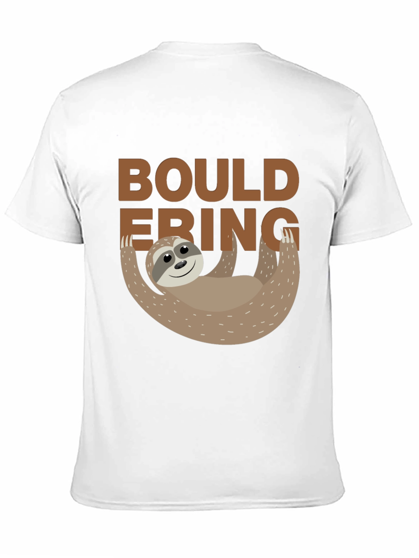 Bouldering Sloth Graphic Tee - Black