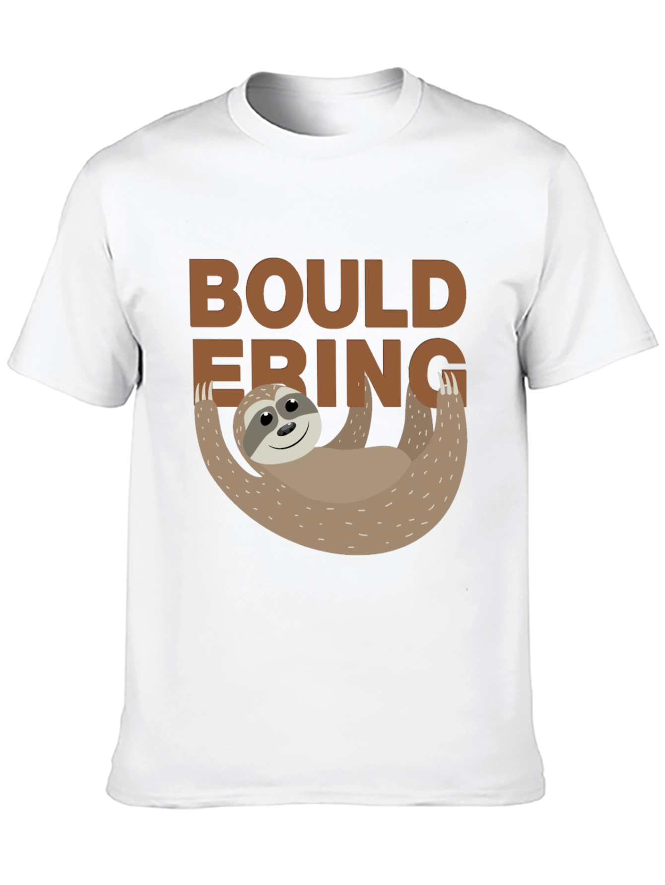 Bouldering Sloth Graphic Tee - Black