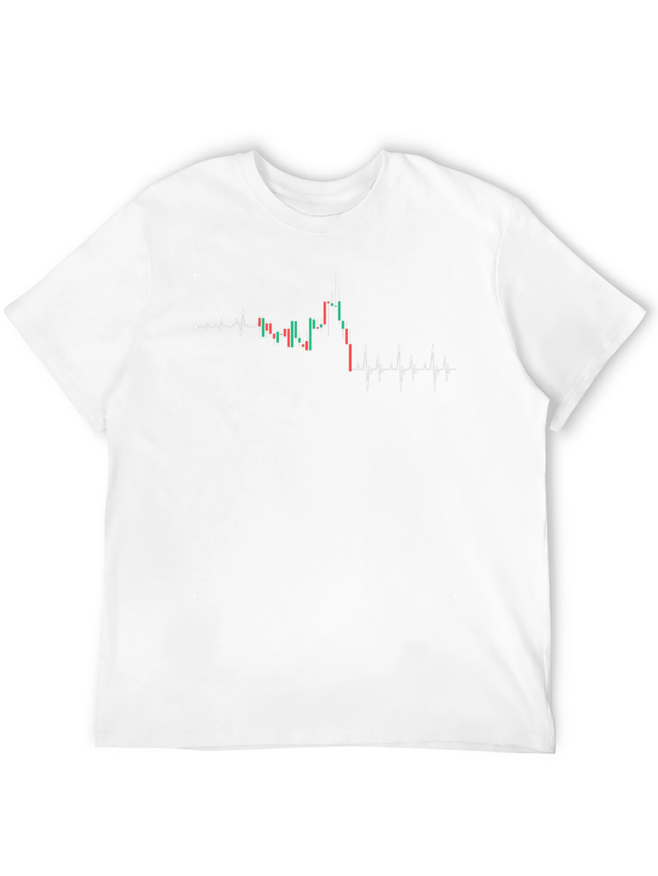 Trader Heartbeat Tee - Black Graphic T-Shirt
