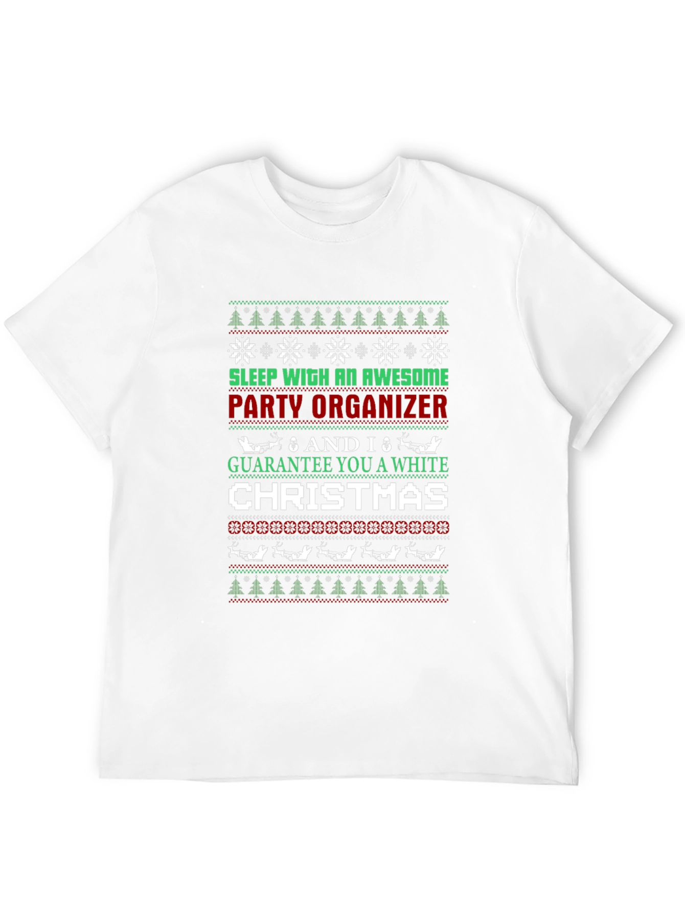 Awesome Party Organizer Ugly Christmas Sweater T-Shirt