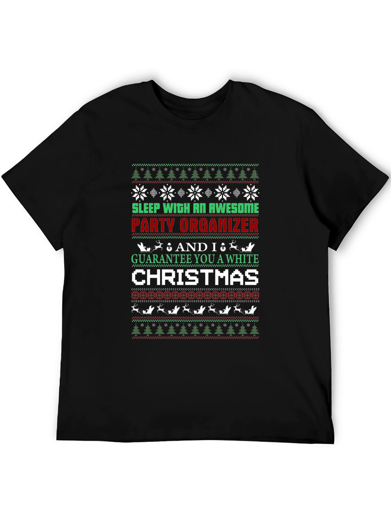 Awesome Party Organizer Ugly Christmas Sweater T-Shirt