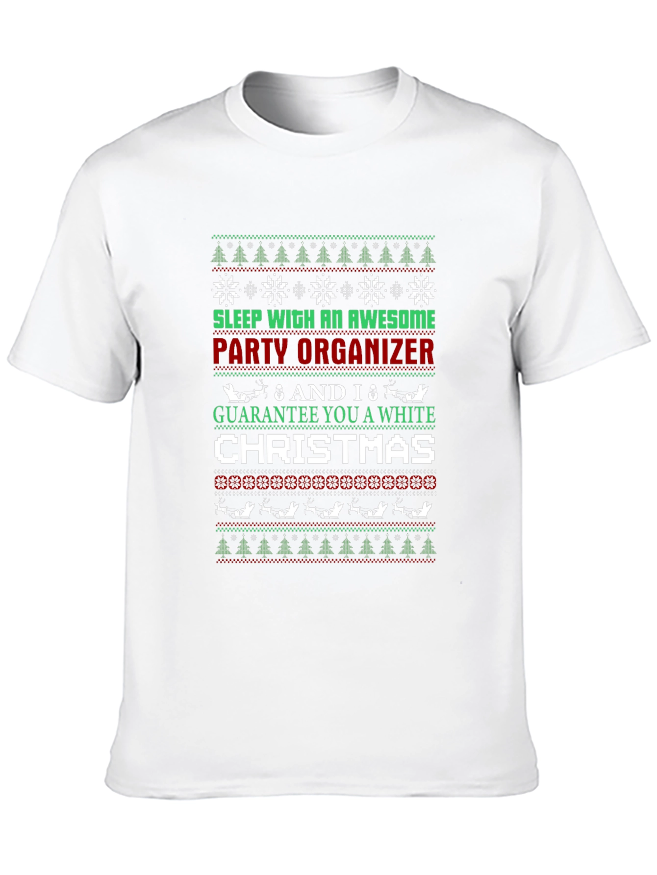 Awesome Party Organizer Ugly Christmas Sweater T-Shirt