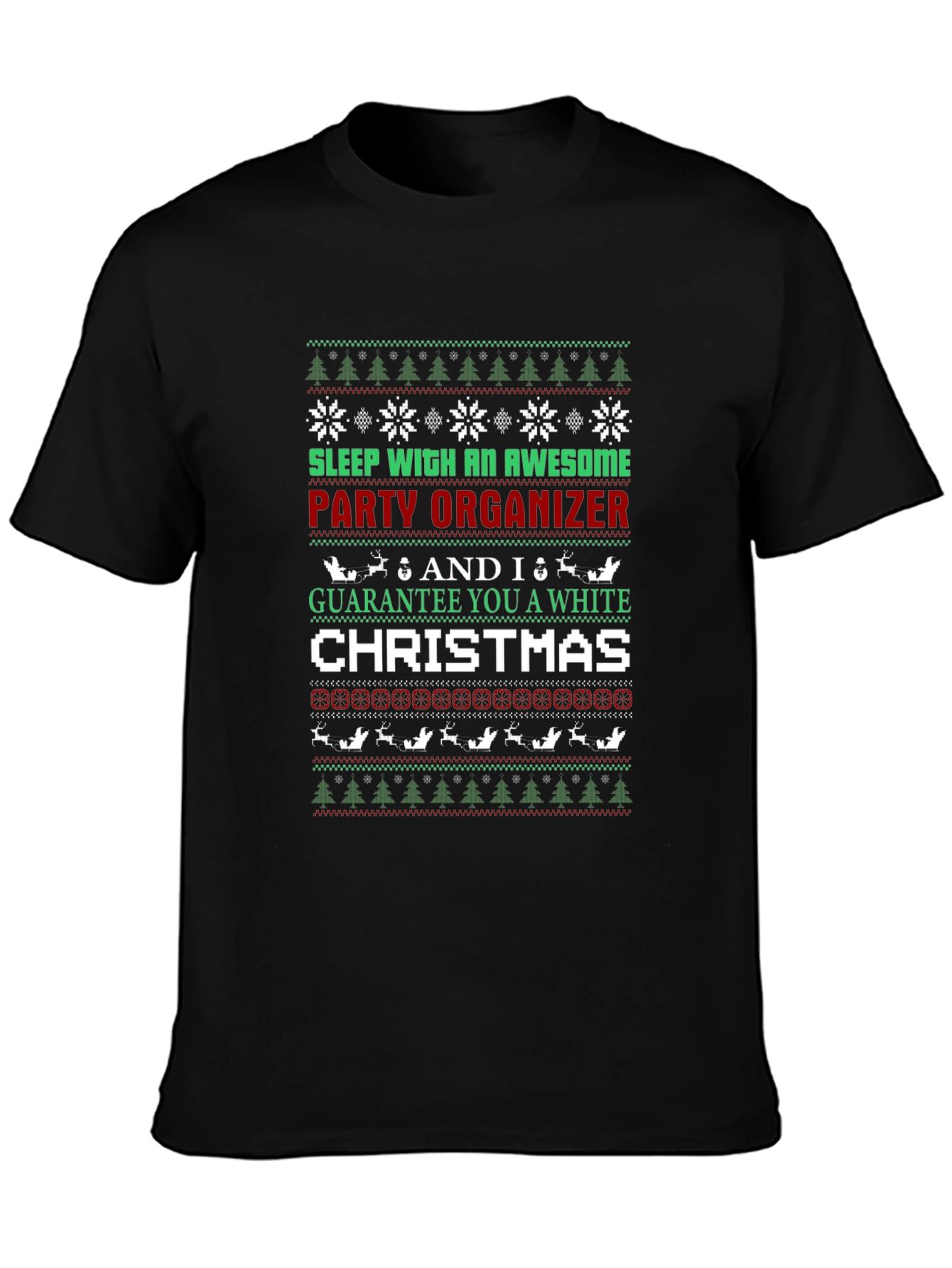 Awesome Party Organizer Ugly Christmas Sweater T-Shirt
