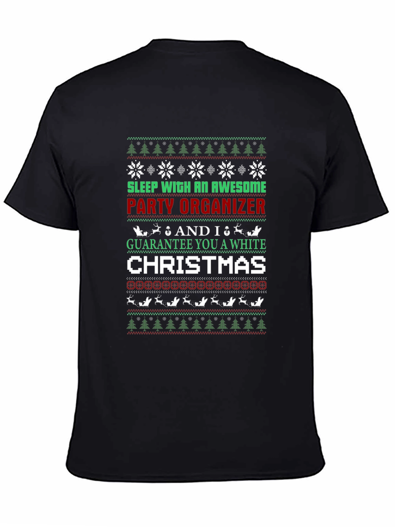 Awesome Party Organizer Ugly Christmas Sweater T-Shirt