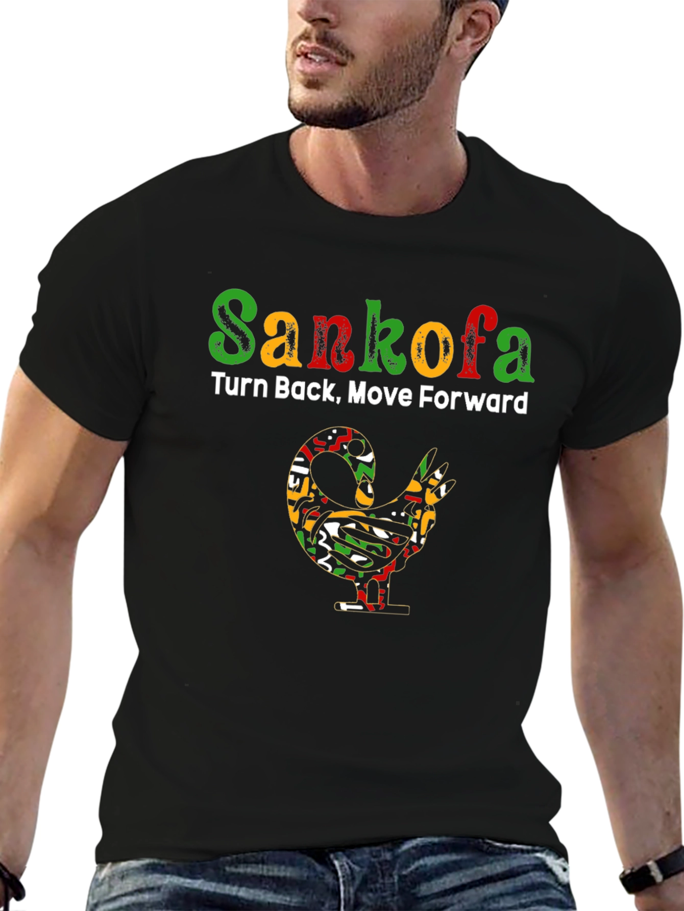 Sankofa T-Shirt - Turn Back Move Forward