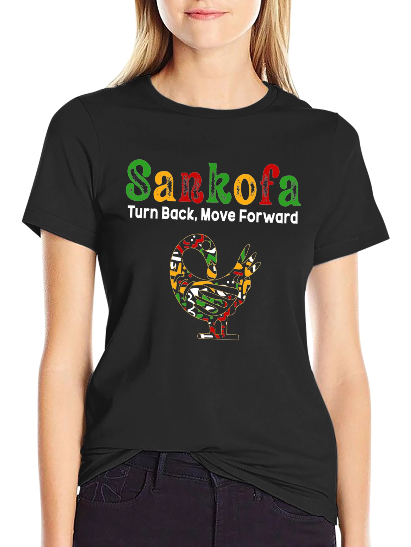 Sankofa T-Shirt - Turn Back Move Forward