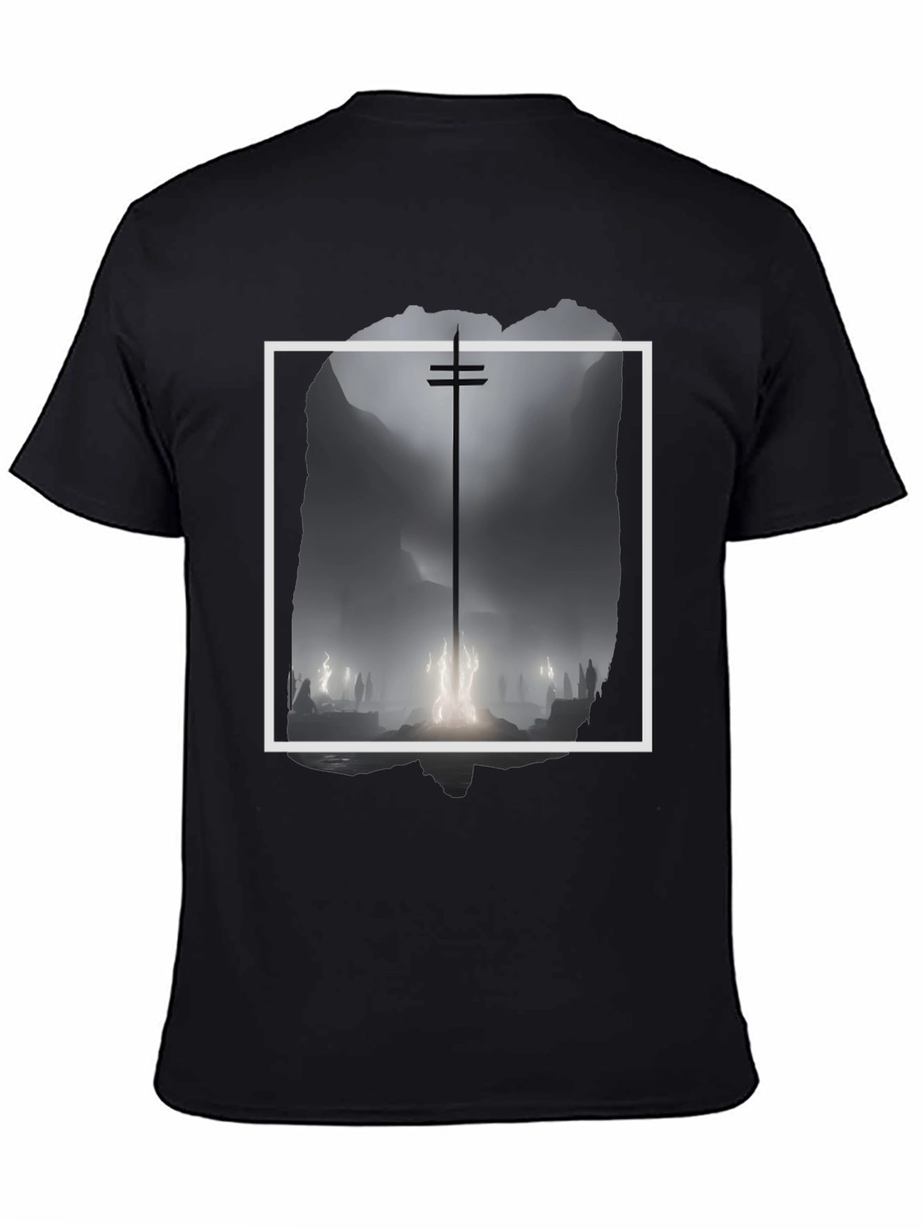 Mystic Silhouette Graphic Tee - Black