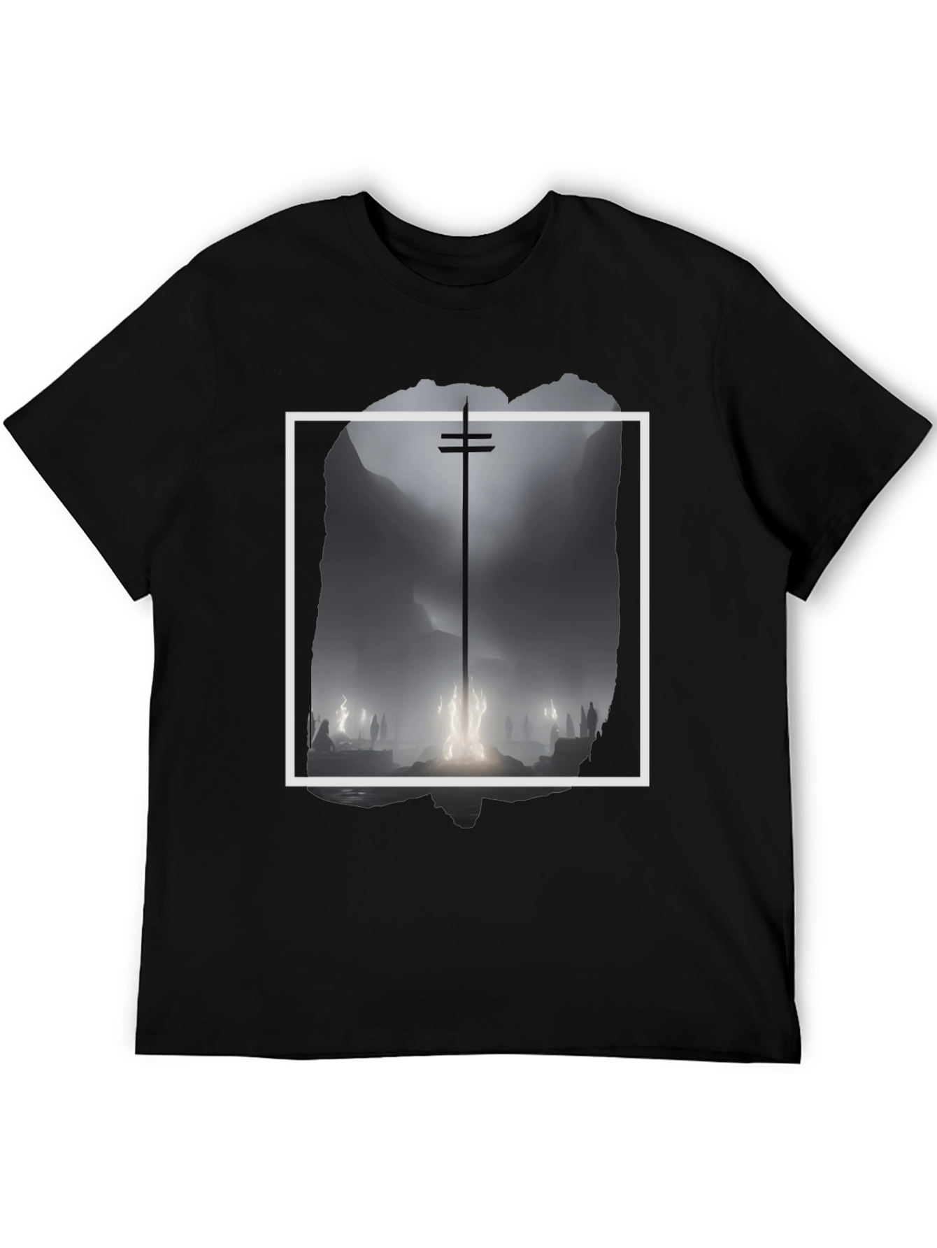 Mystic Silhouette Graphic Tee - Black