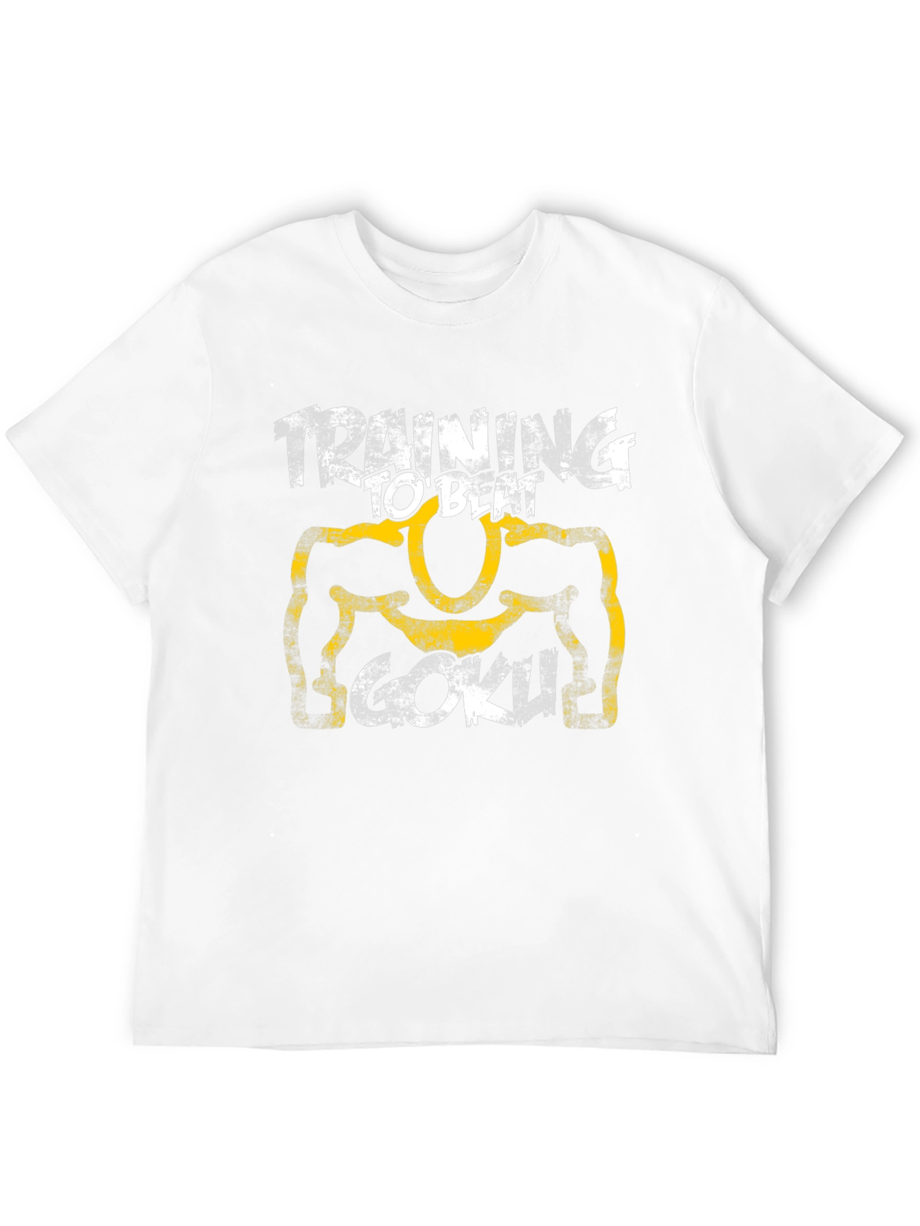 Training to Beat Goku Black T-Shirt Anime Fan Apparel
