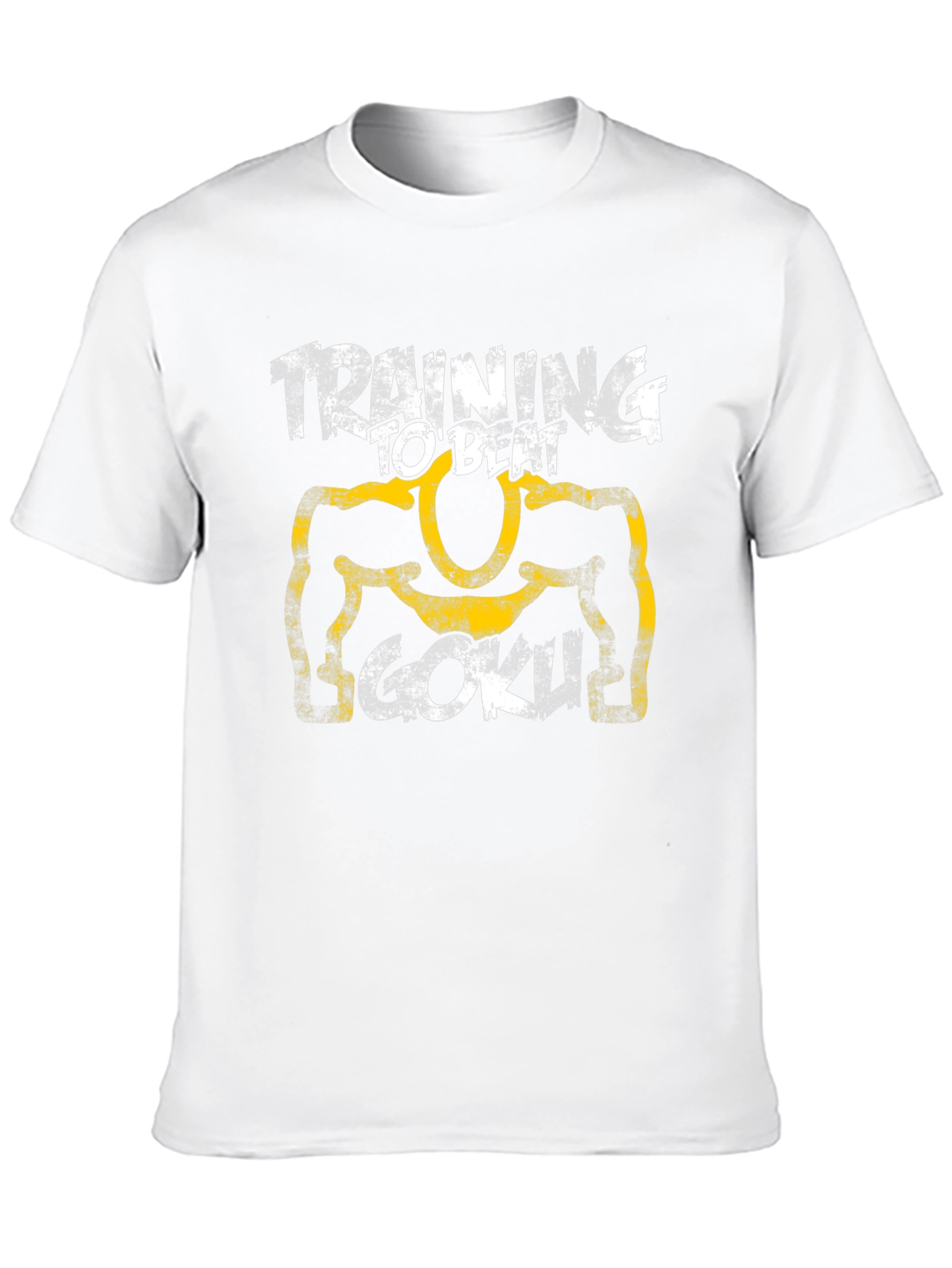 Training to Beat Goku Black T-Shirt Anime Fan Apparel