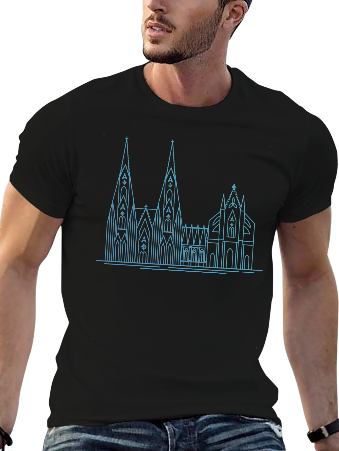 Cologne Cathedral T-Shirt - Minimalist Design