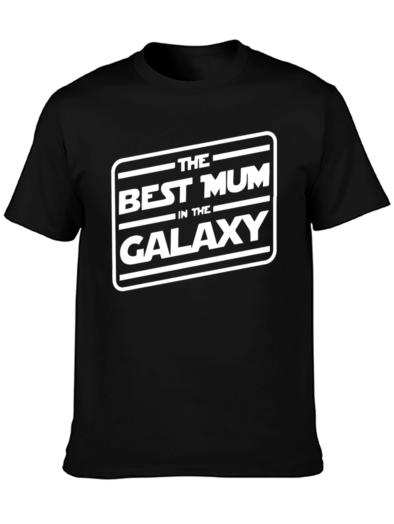 Best Mum in the Galaxy Black T-Shirt