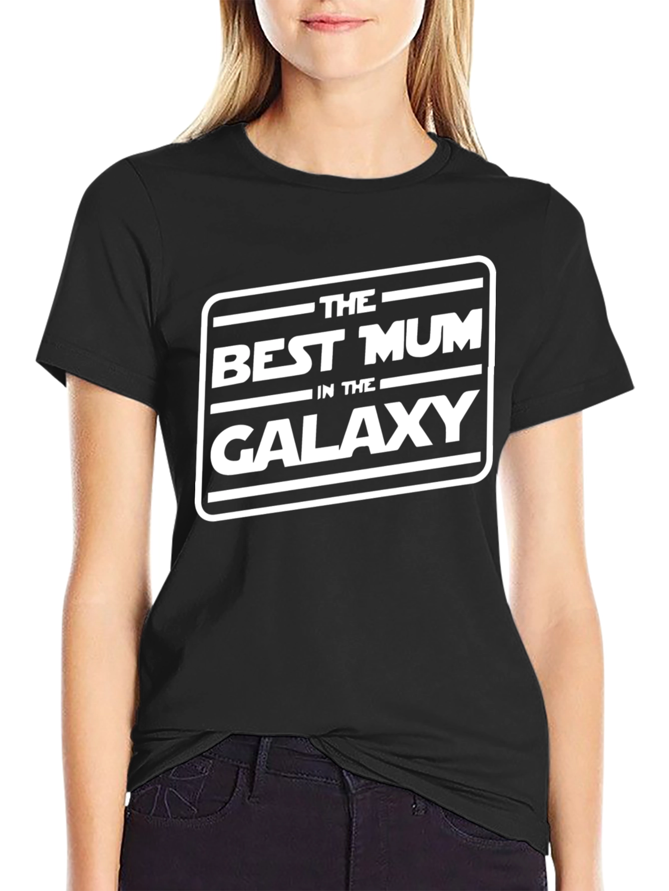 Best Mum in the Galaxy Black T-Shirt