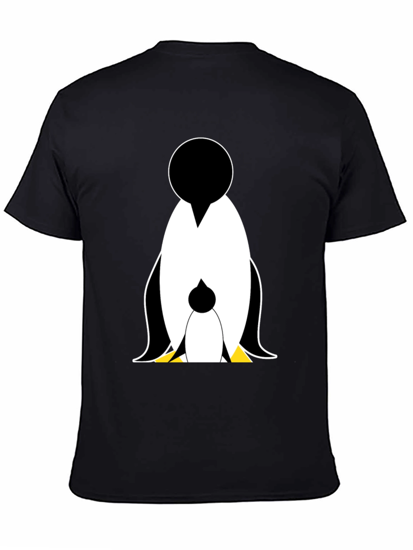 Penguin Graphic Tee - Black Cotton Casual Wear
