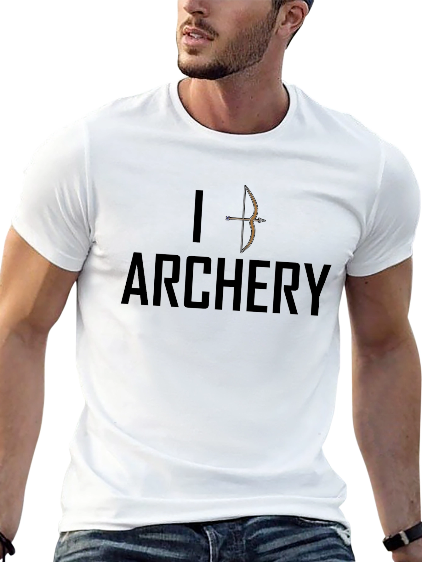 I Heart Archery Black T-Shirt