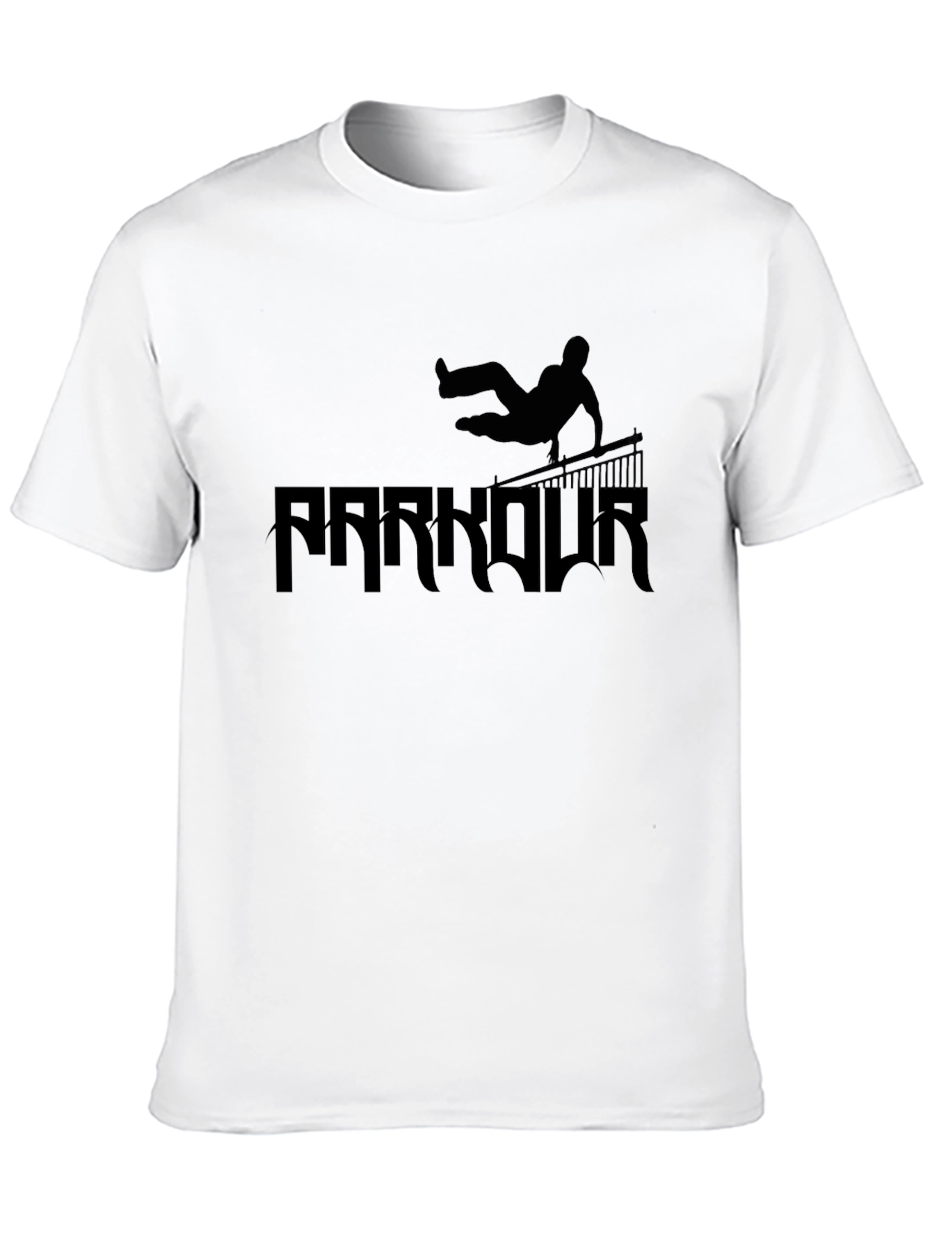 Parkour Silhouette Black T-Shirt