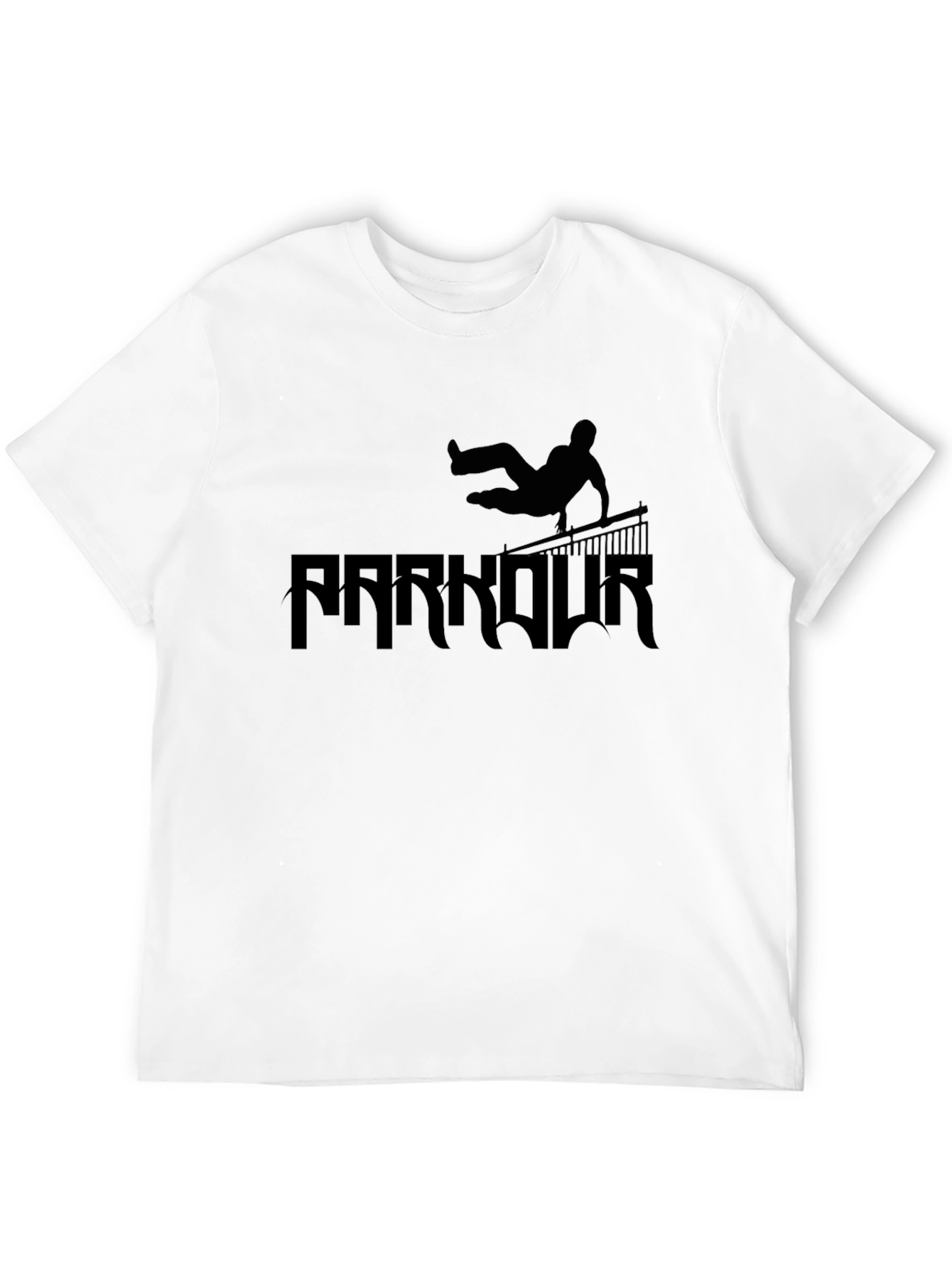 Parkour Silhouette Black T-Shirt