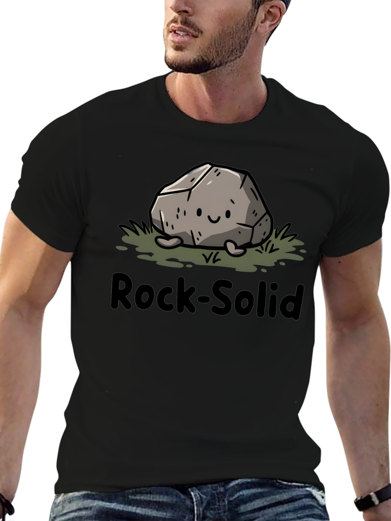 Rock-Solid Cute Graphic T-Shirt