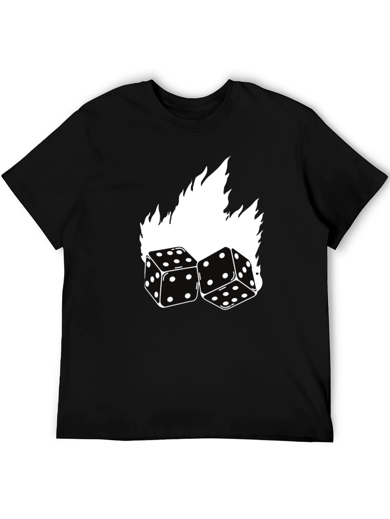 Black Dice Flames Graphic Tee