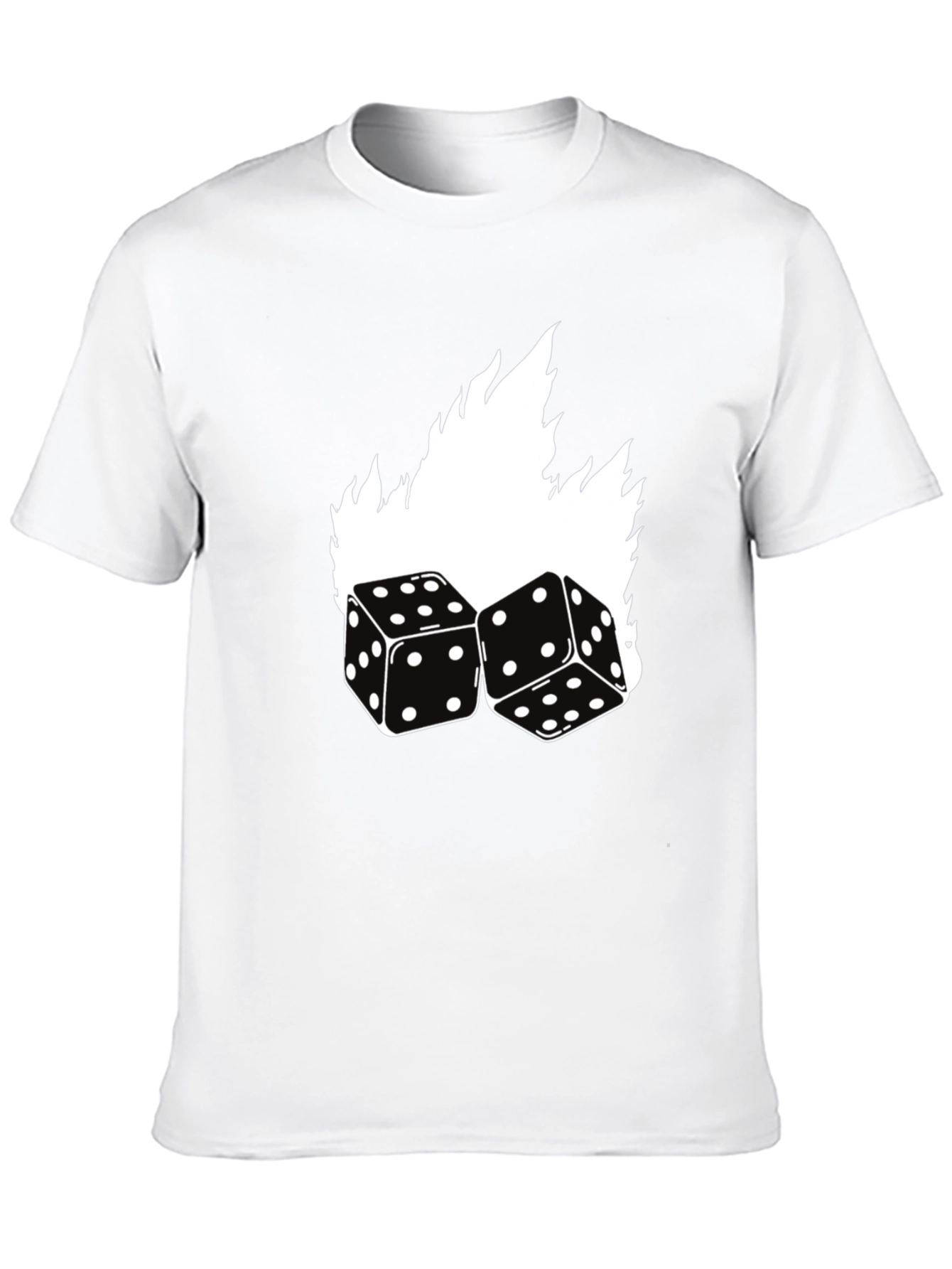 Black Dice Flames Graphic Tee