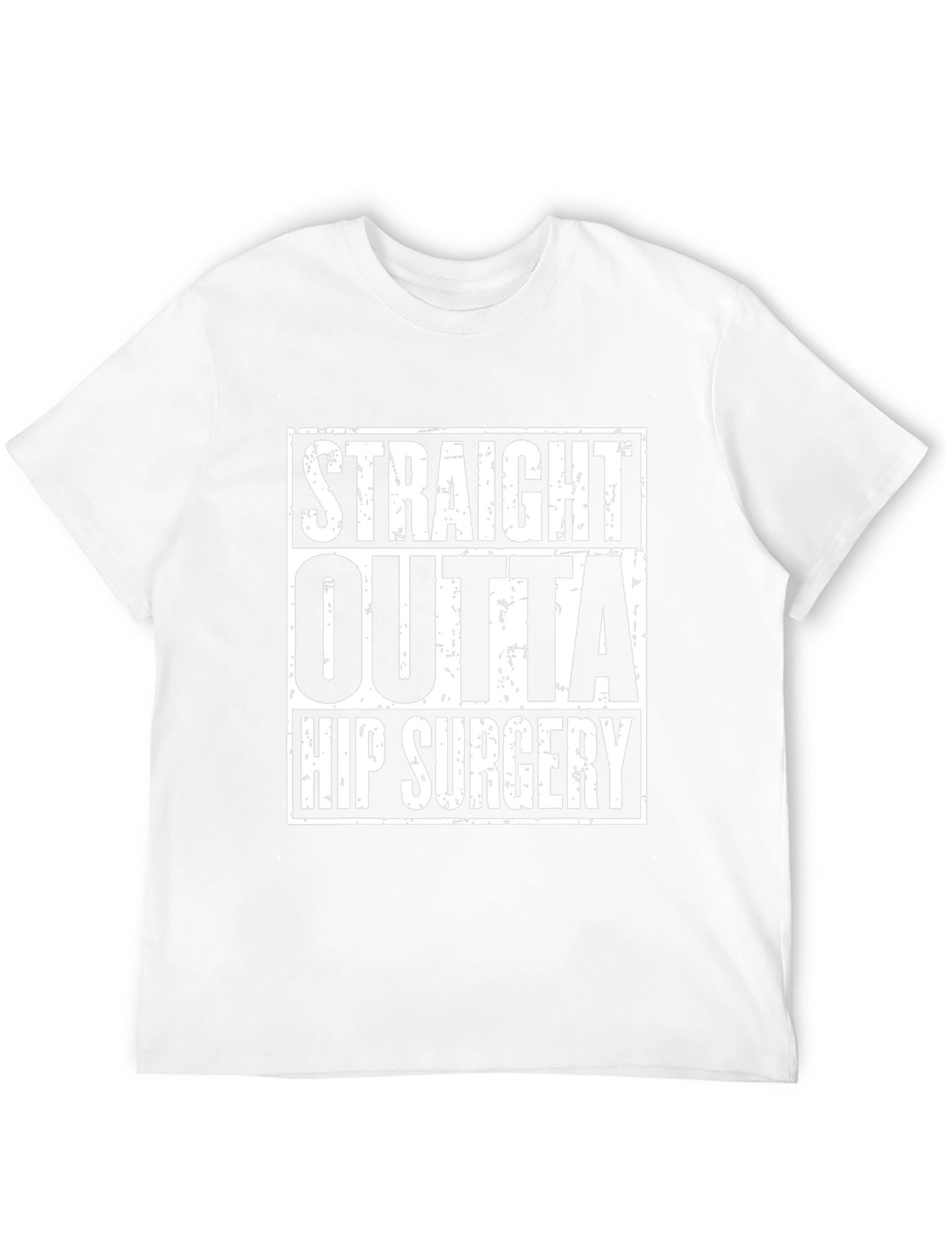 Straight Outta Hip Surgery Black Graphic Tee