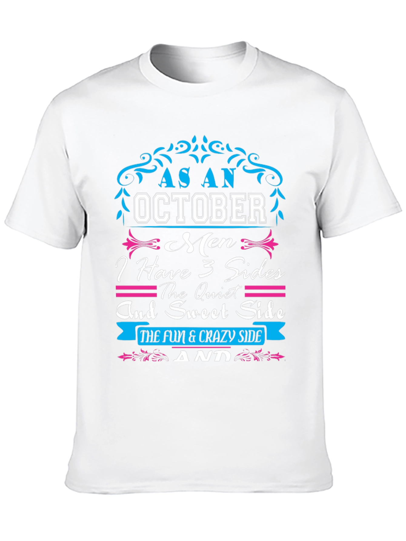 October Men 3 Sides T-Shirt