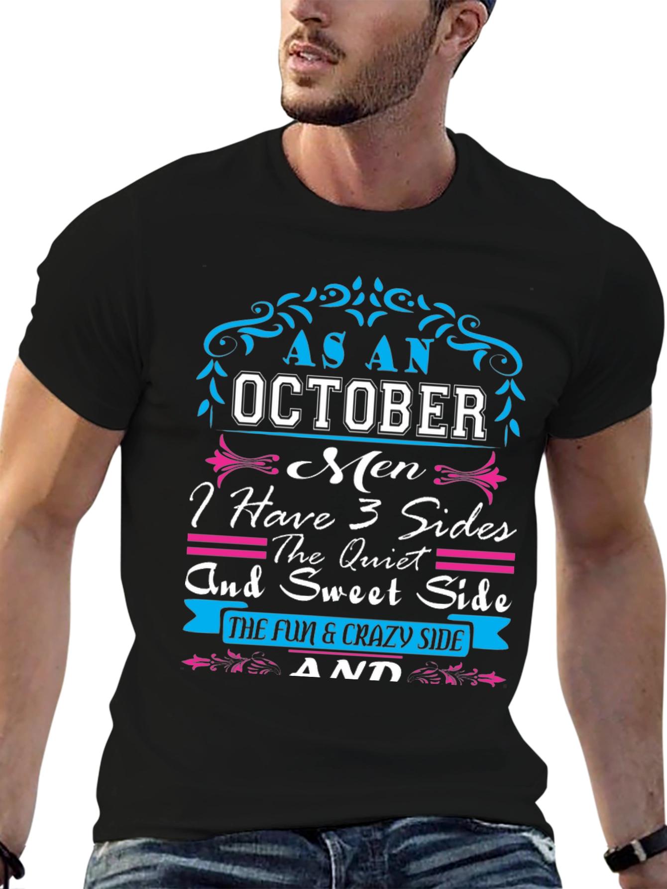 October Men 3 Sides T-Shirt