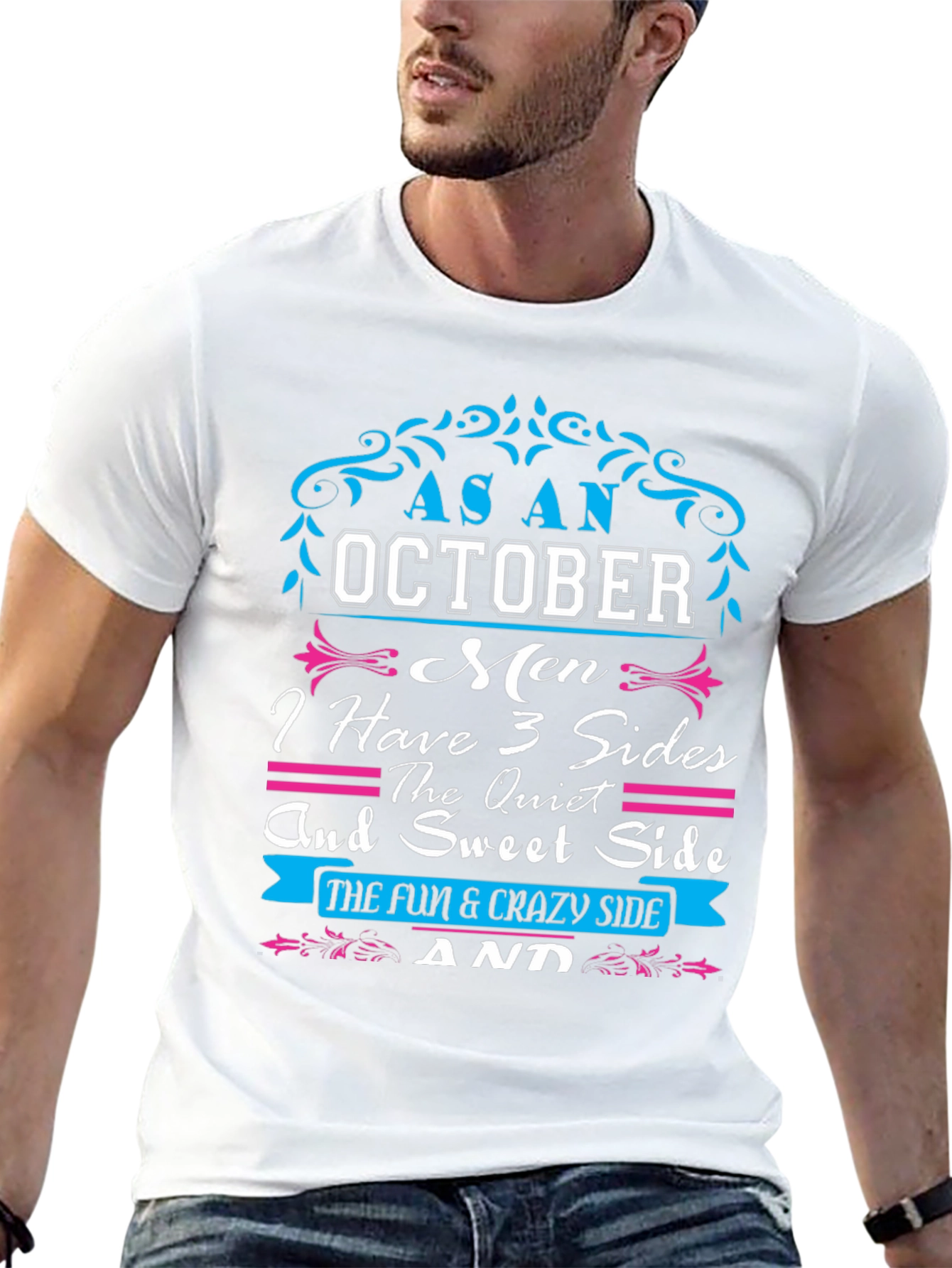 October Men 3 Sides T-Shirt