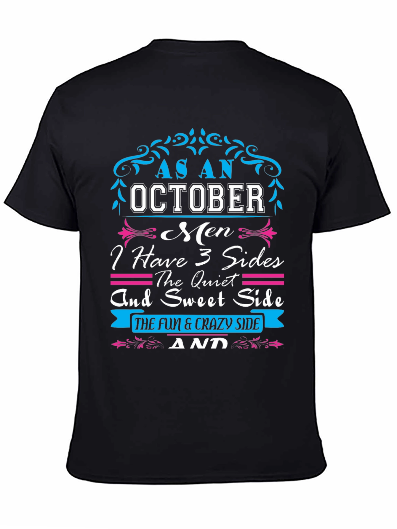October Men 3 Sides T-Shirt