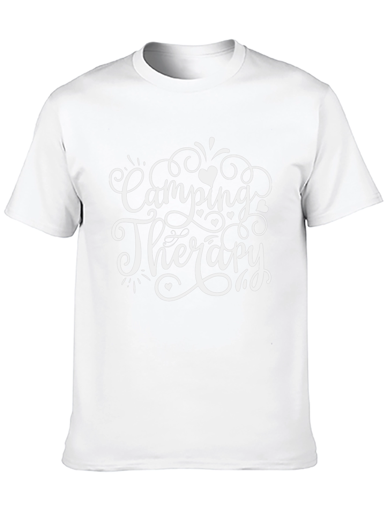 Camping Therapy T-Shirt - Black Graphic Tee