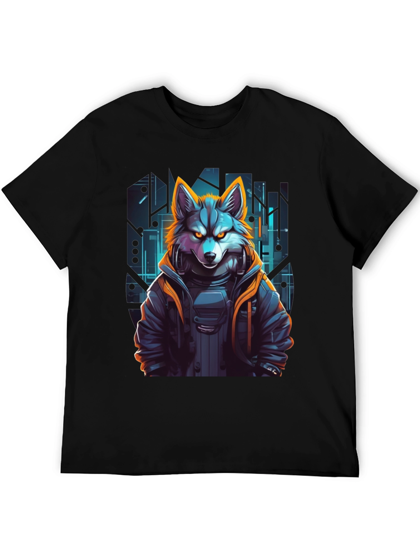 Cyberpunk Wolf T-Shirt