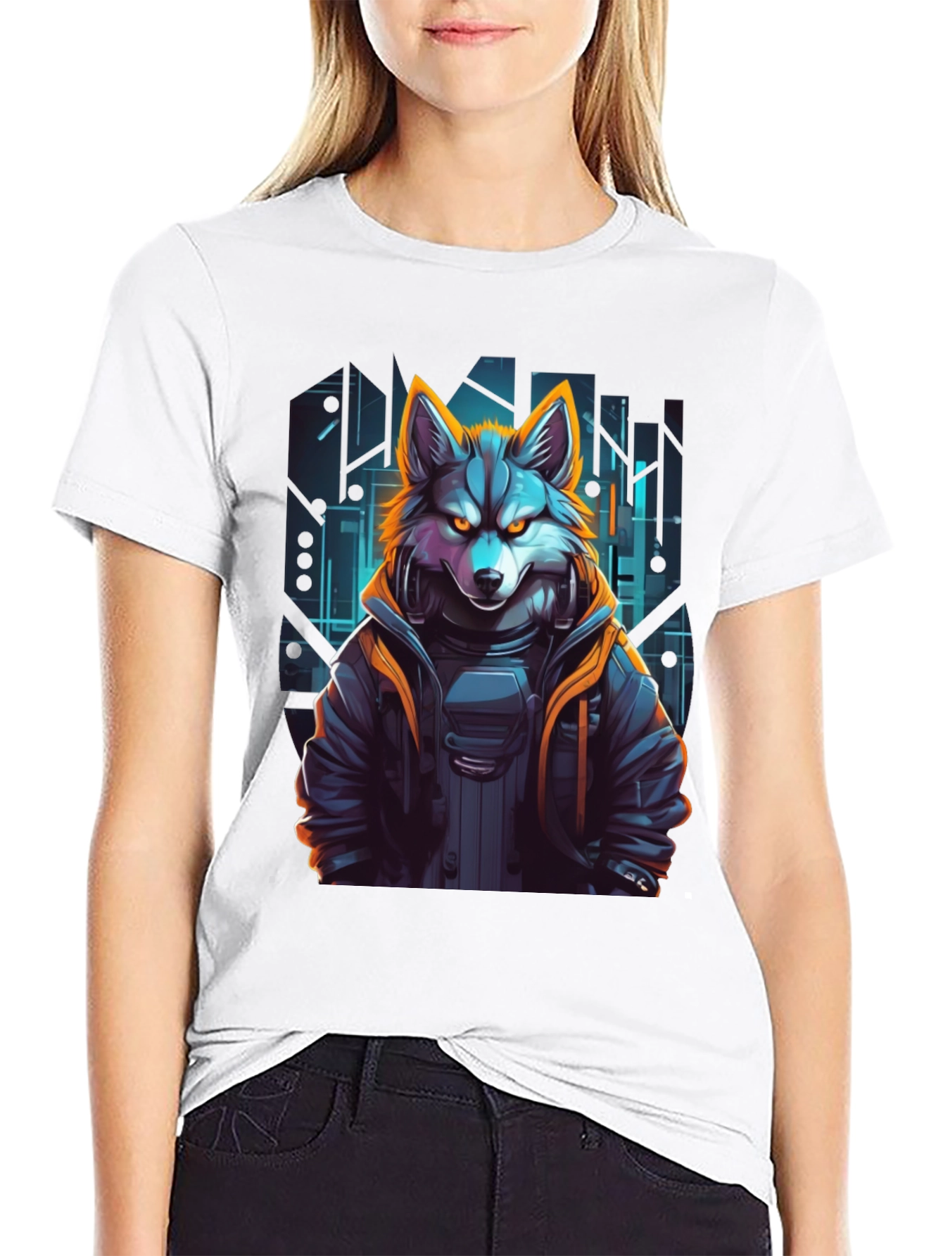 Cyberpunk Wolf T-Shirt