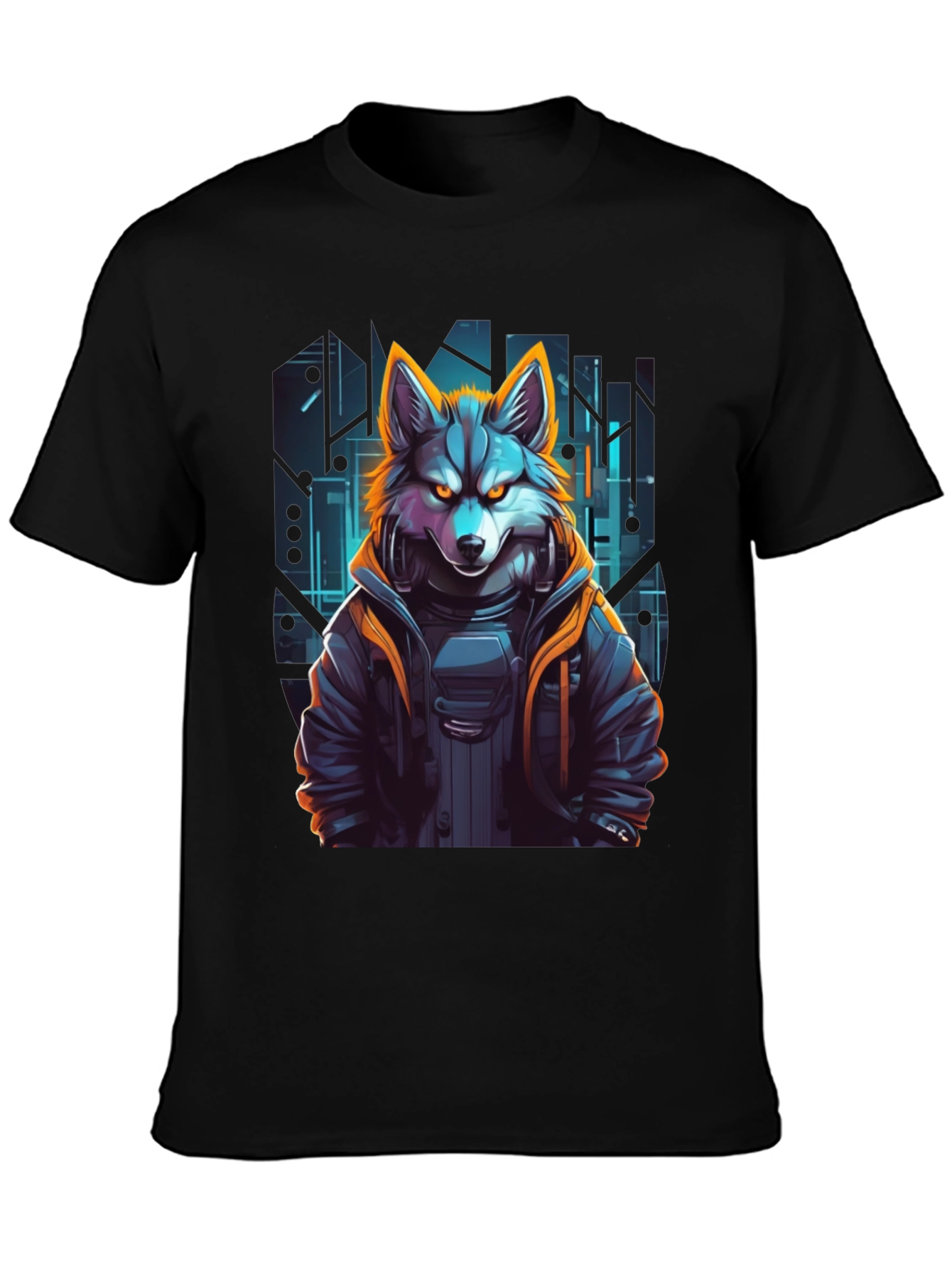 Cyberpunk Wolf T-Shirt