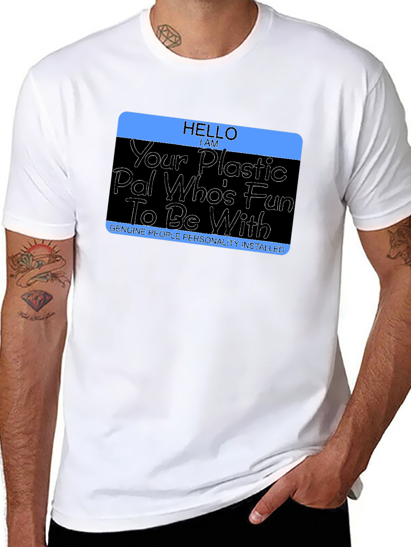 Funny Hello I am Your Plastic Pal Novelty T-Shirt