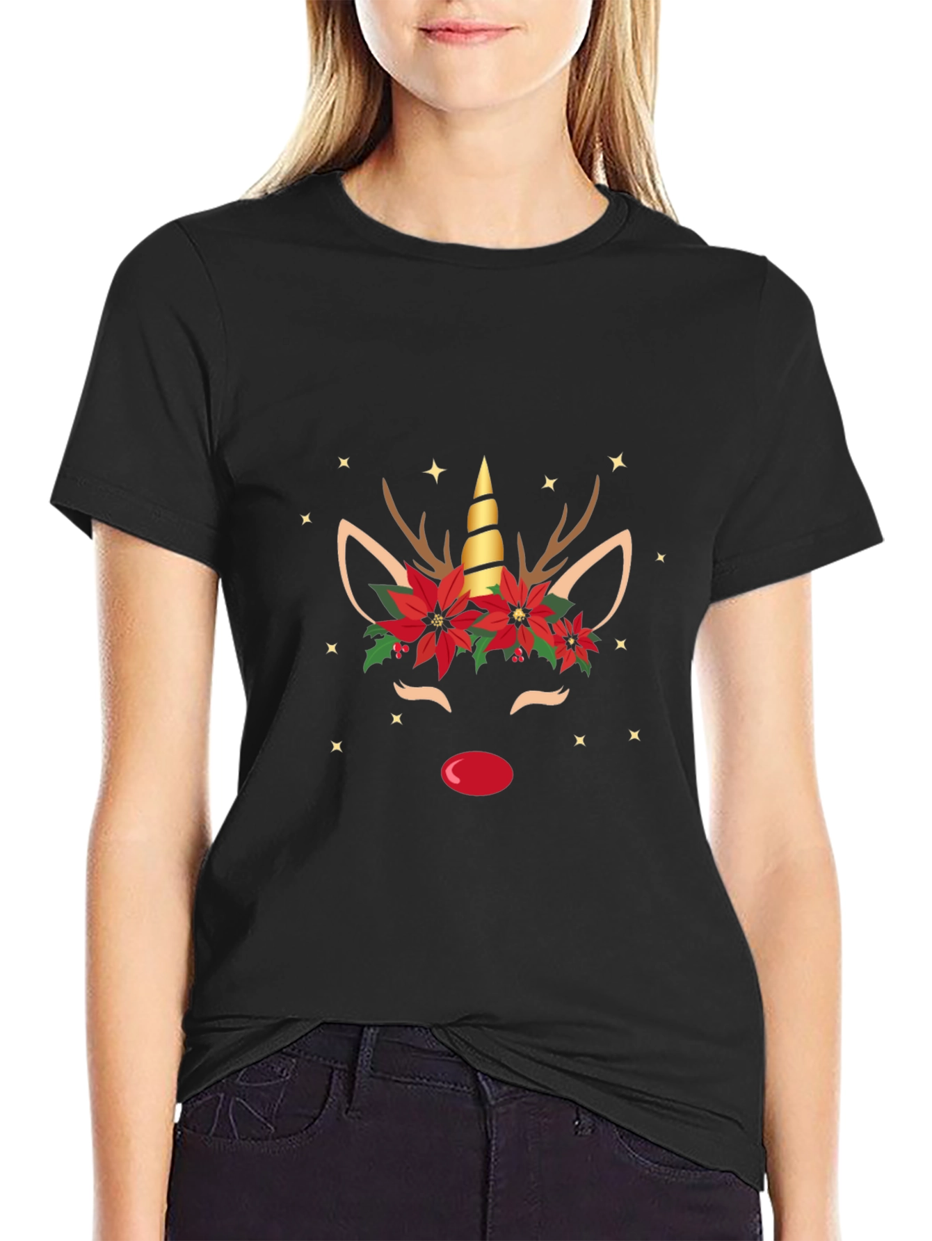 Unicorn Christmas Graphic Tee