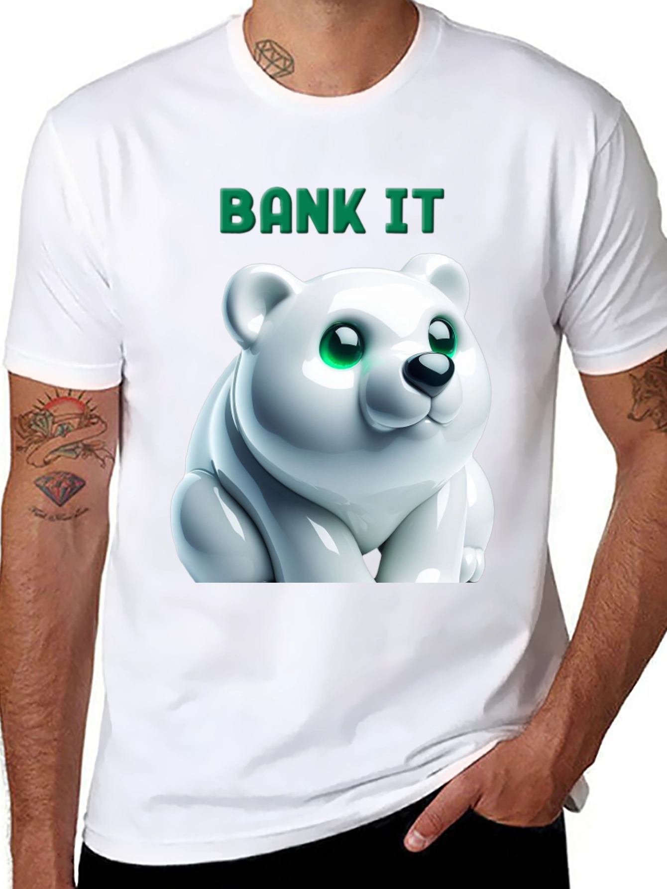 Bank It Polar Bear Graphic Tee