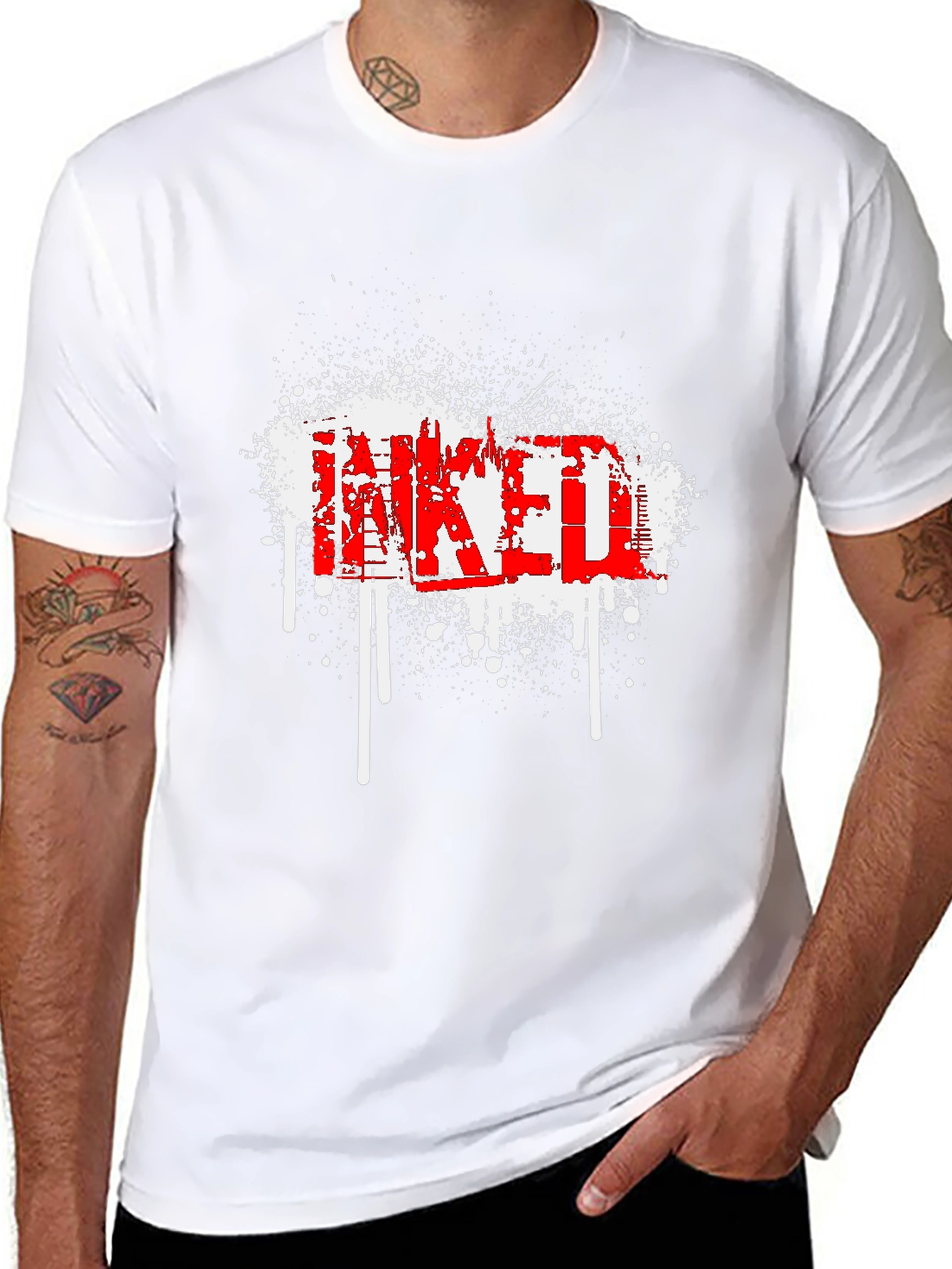 Inked Graphic T-Shirt - Edgy Style