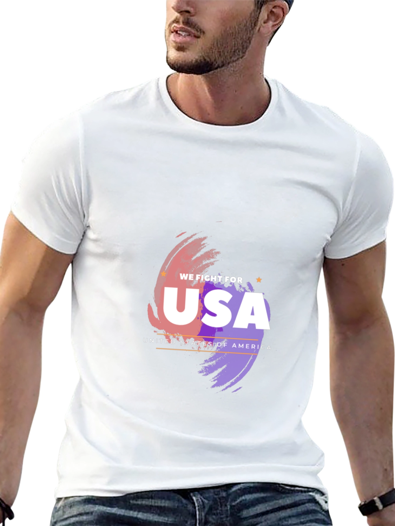 USA Pride Graphic Tee - Patriotic Black T-Shirt