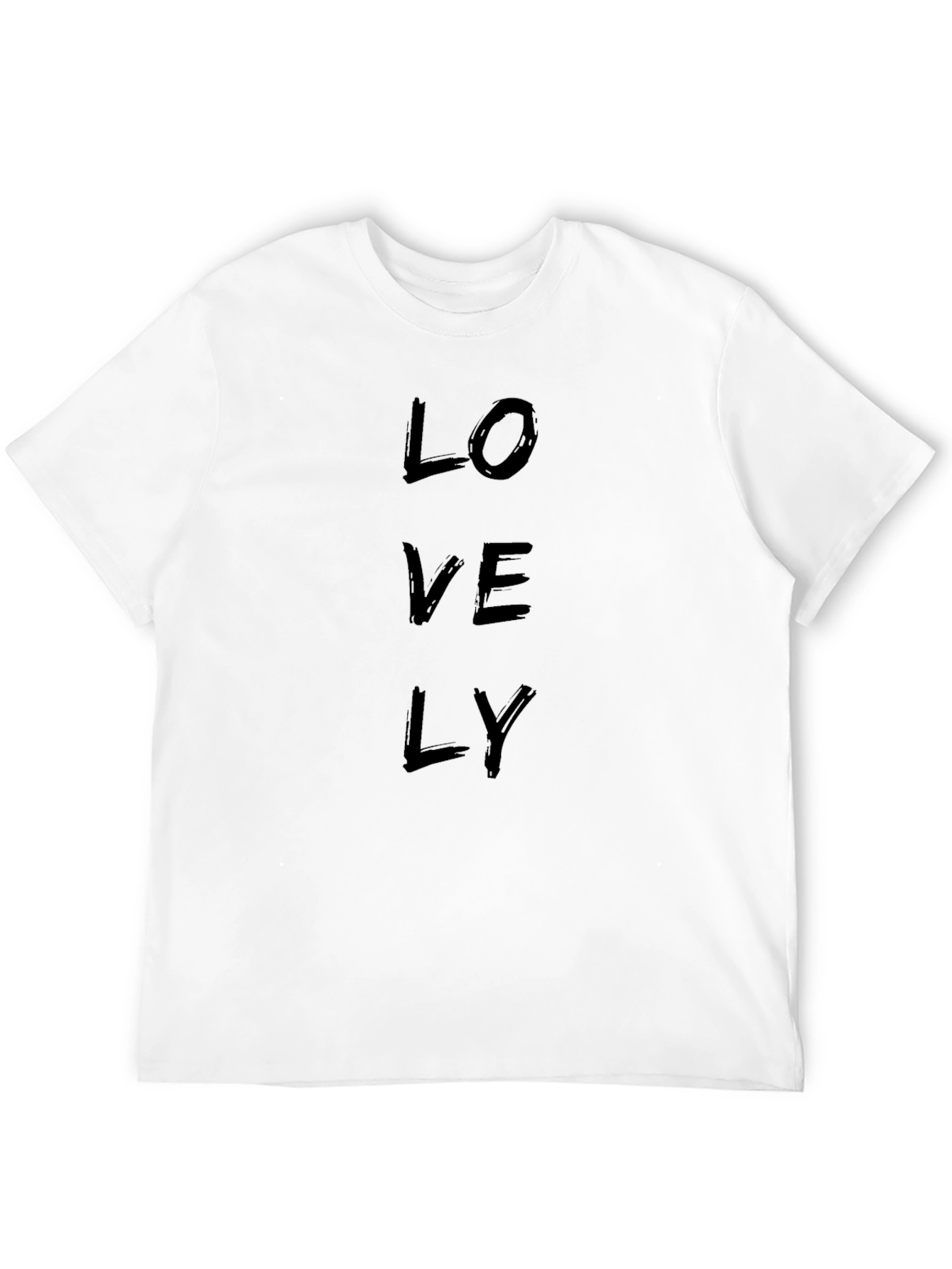 Lovely Graphic Print Black T-Shirt