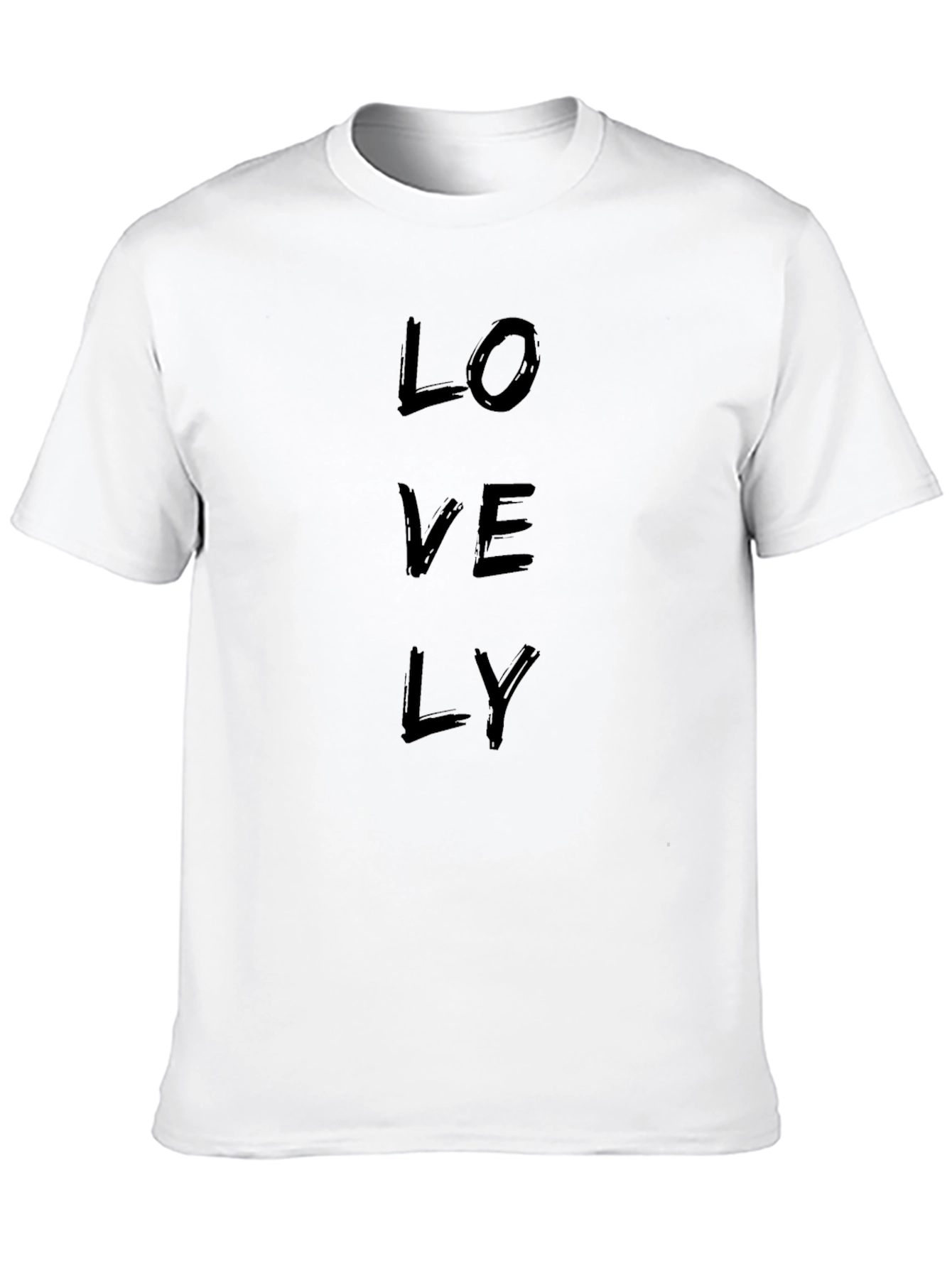 Lovely Graphic Print Black T-Shirt