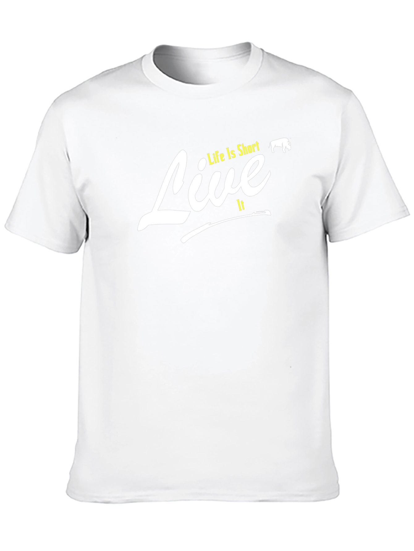 Life is Short Live It T-Shirt - Black