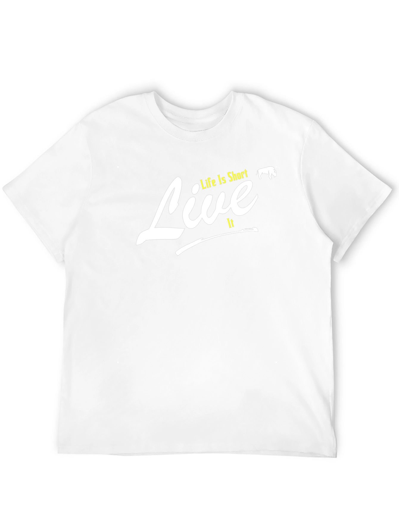 Life is Short Live It T-Shirt - Black