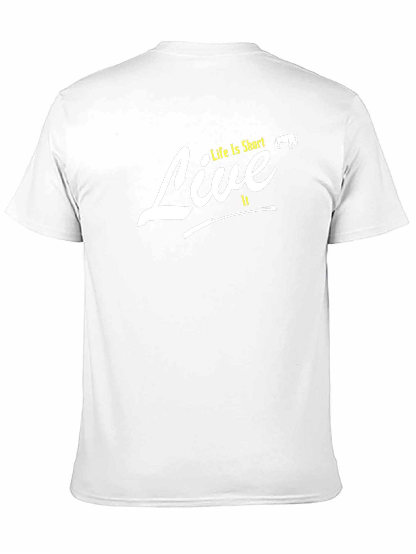 Life is Short Live It T-Shirt - Black