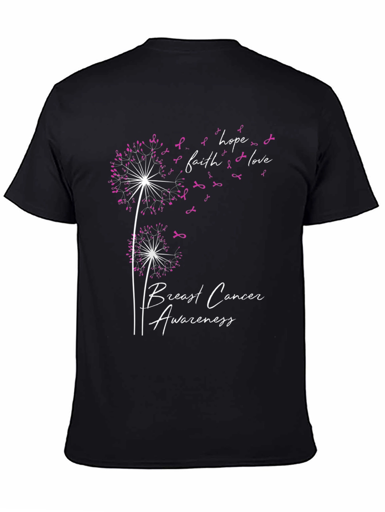 Breast Cancer Awareness Dandelion T-Shirt