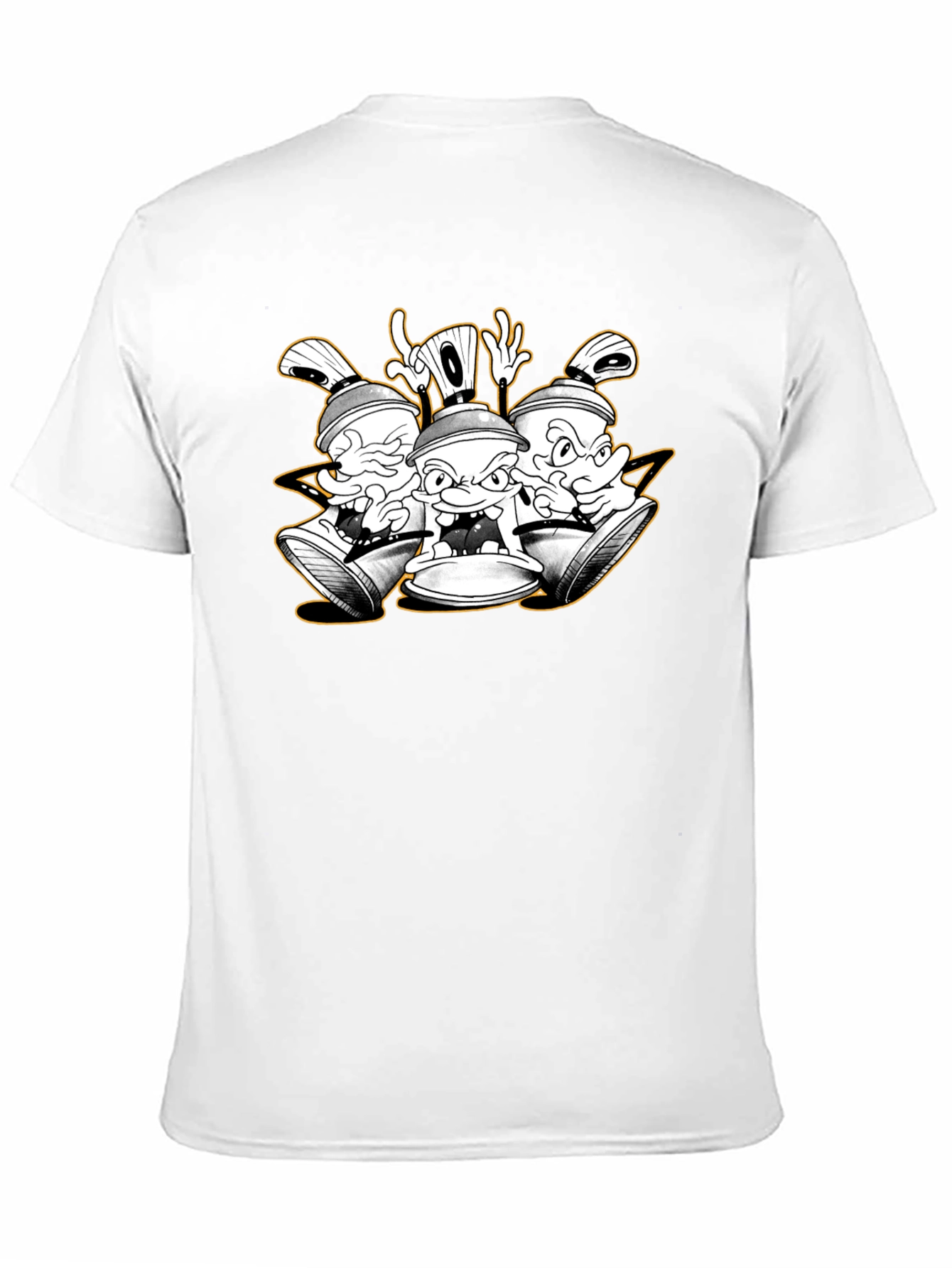 Cartoon Spray Paint Can Graphic Tee