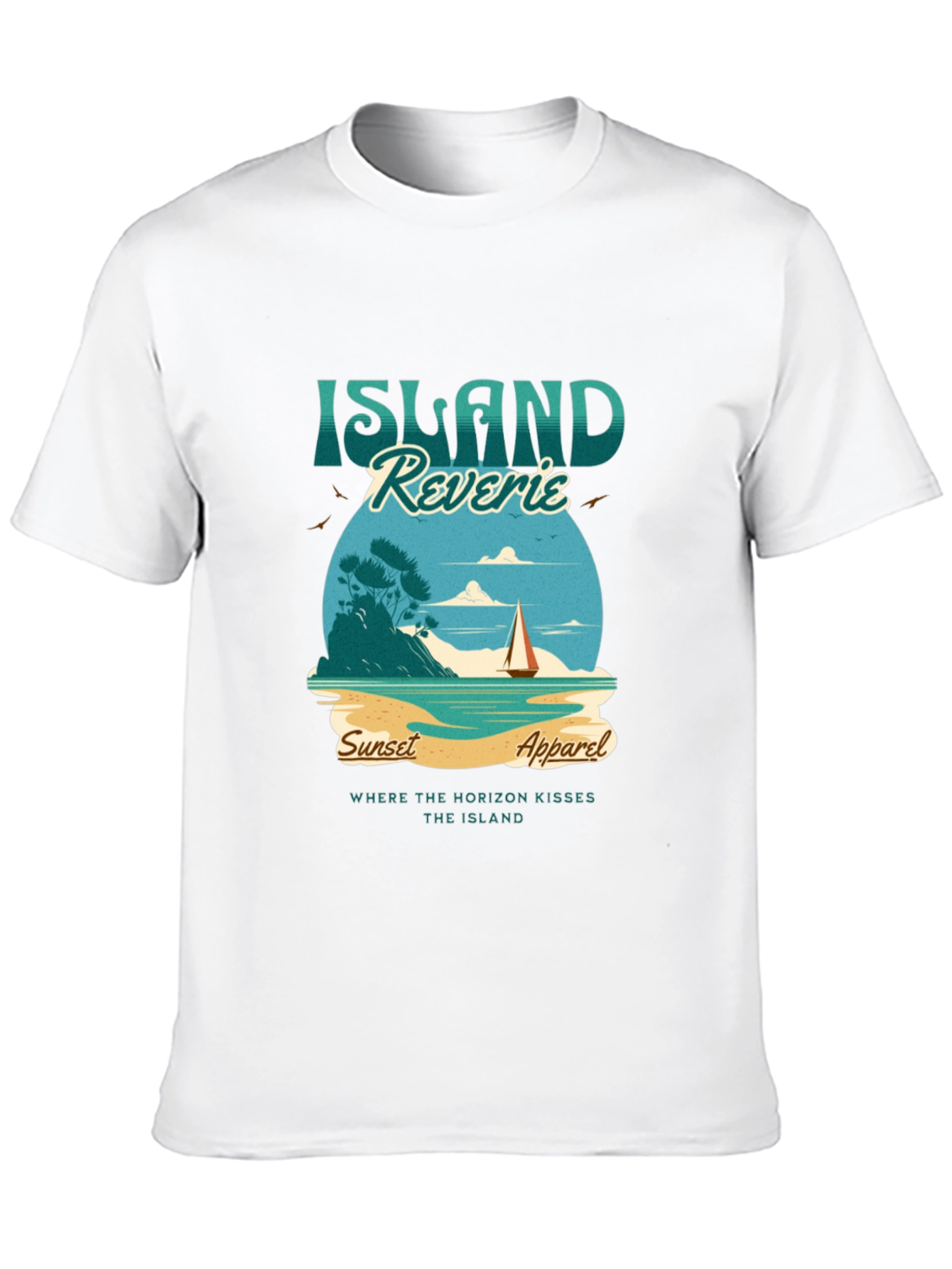 Island Reverie Graphic Tee - Sunset Apparel