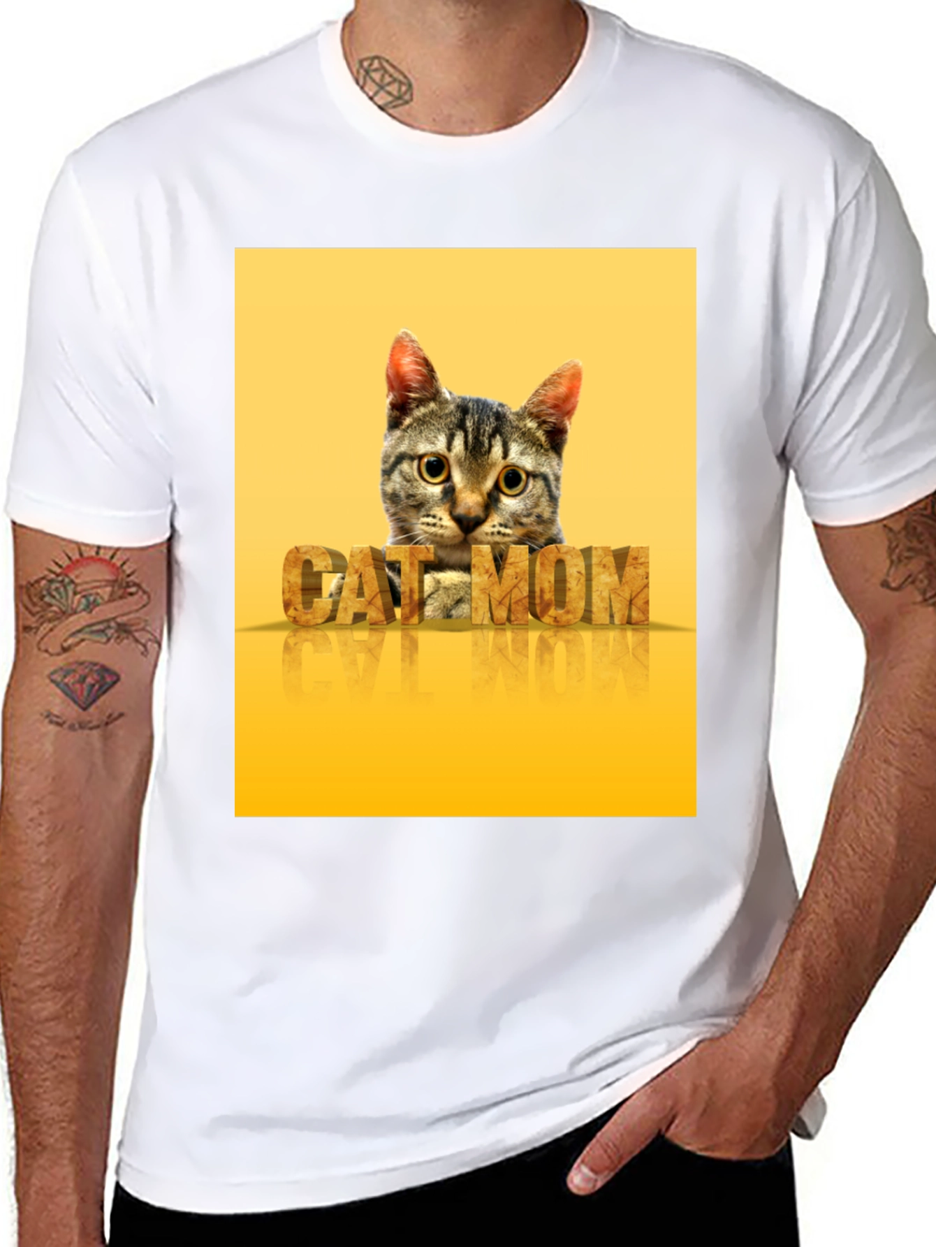 Cat Mom Graphic T-Shirt - Stylish Pet Lover Tee