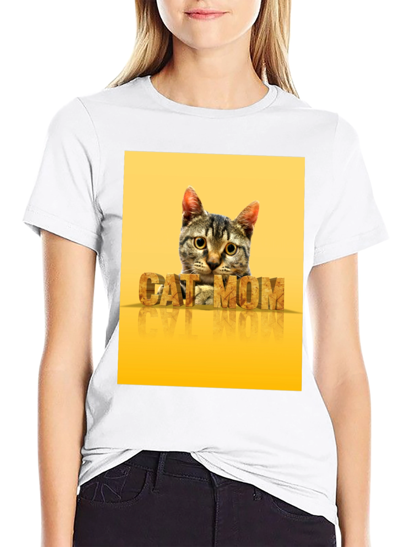 Cat Mom Graphic T-Shirt - Stylish Pet Lover Tee