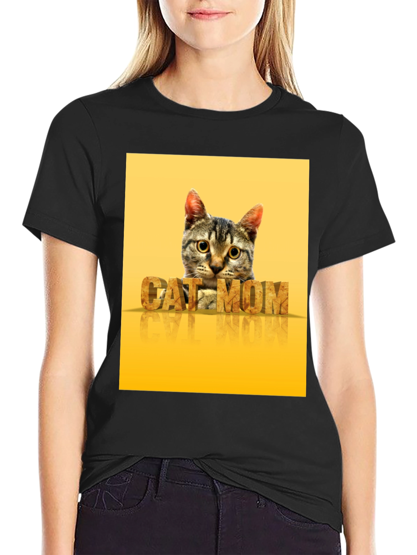 Cat Mom Graphic T-Shirt - Stylish Pet Lover Tee