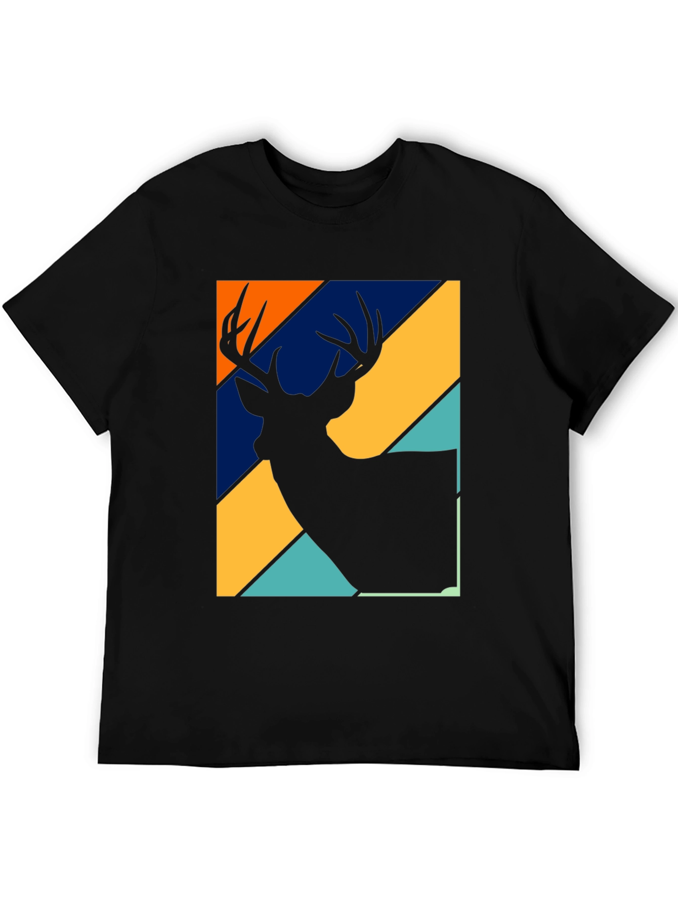 Retro Deer Silhouette Graphic Tee